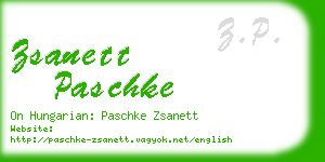 zsanett paschke business card